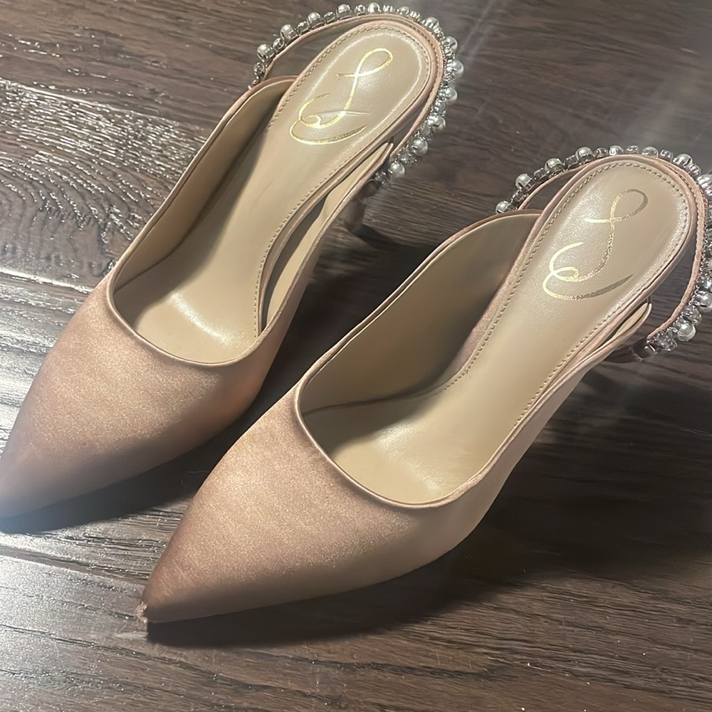 Champagne Satin heels